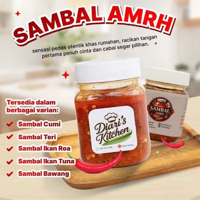 

Sambal Bawang Cumi Teri Tuna Roa Cakalang Tongkol | 210ml