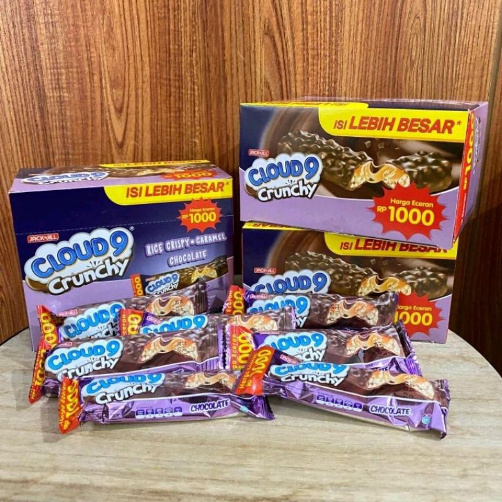 

CLOUD 9 COKLAT BAR CRUNCY ( ISI 24 + 2 ) CLOUD 9 PROMO!!!