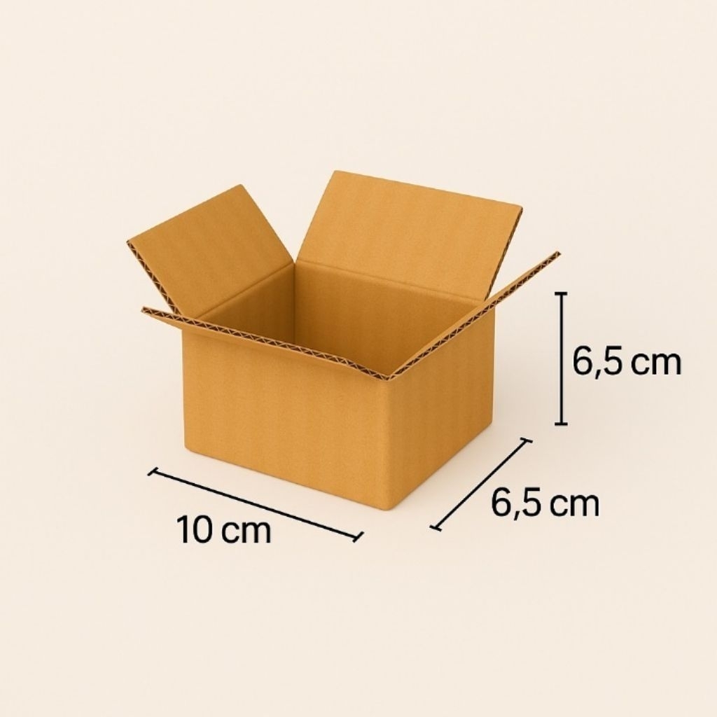 

kardus packing 10x6,5x6,5 polos murah