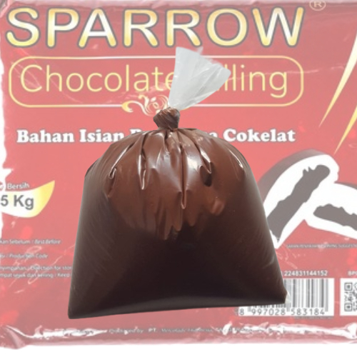 

Sparrow Bahan Isian roti Rasa Cokelat / Chocolate Filling Paste curah / repack