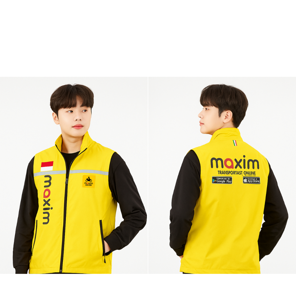 Promo  Rompi Maxim Terbaru 2025 Keren Ready Stock / Rompi Skotlet Pria Maxim / Rompi Ojol Pria Maxim