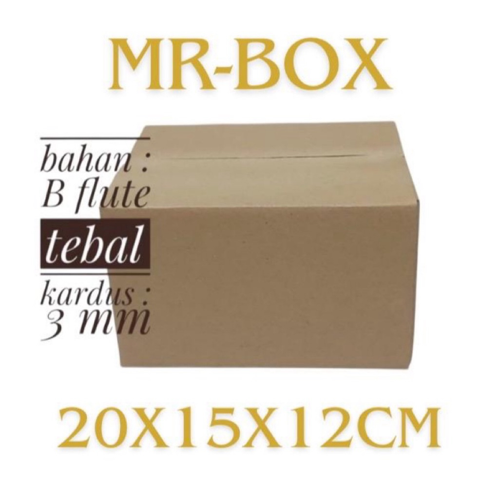 

Kardus karton polos uk. 20x15x12 cm - kotak box ST (SHEET) untuk bungkus kado souvenir DLL
