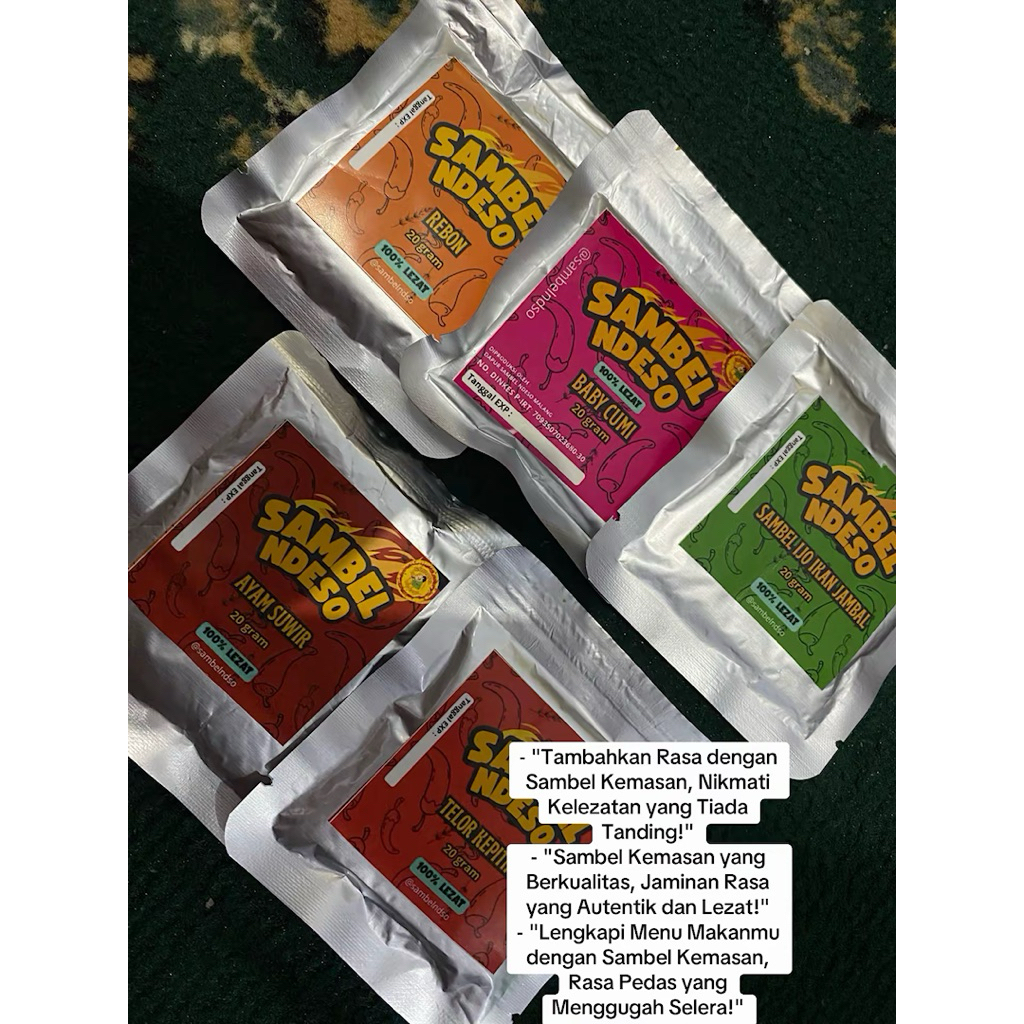 

sambel ndeso sachet 20 gr