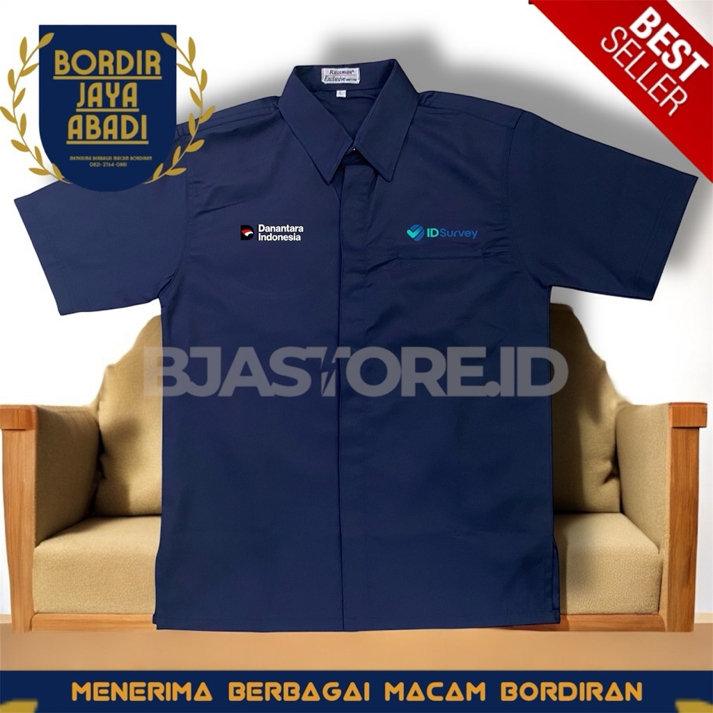 Kemeja Id Survey Danantara Indonesia Terbaru K1 Navy