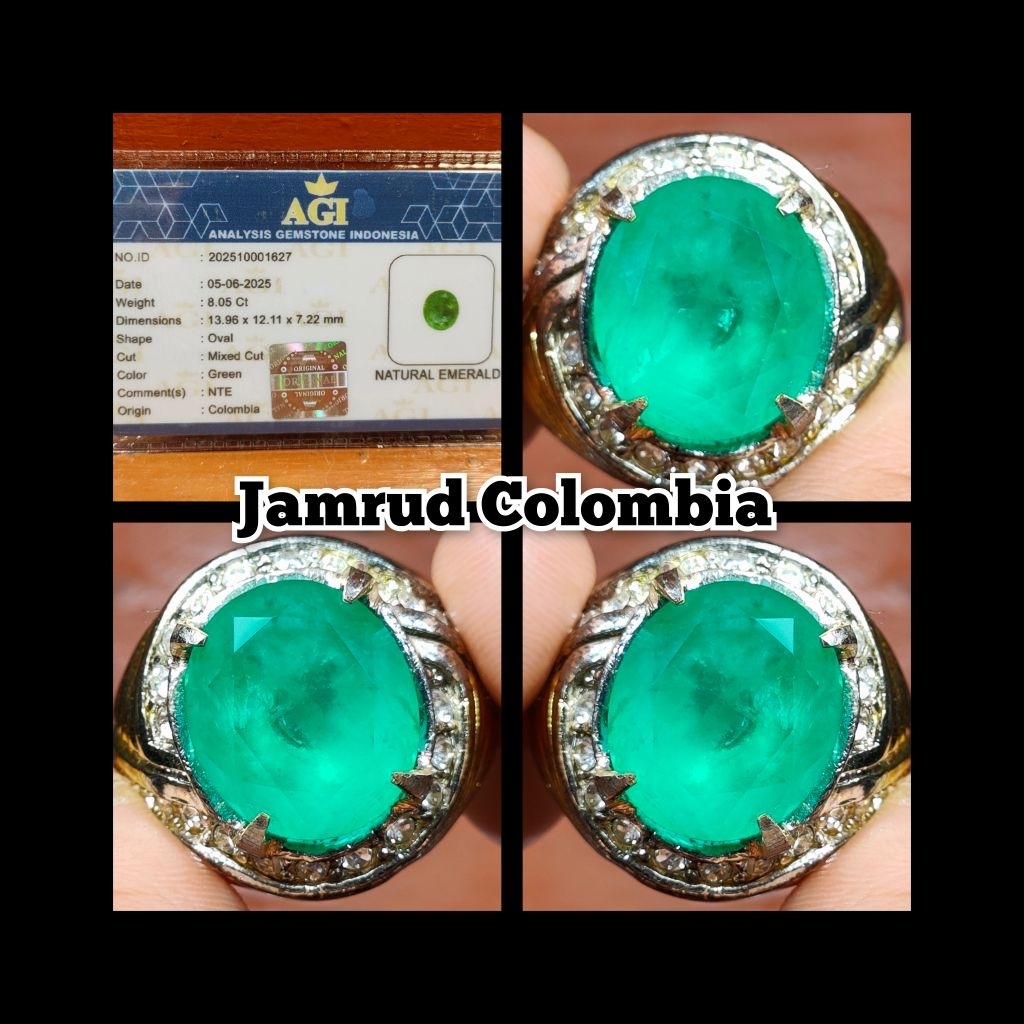 CINCIN BATU PERMATA JAMRUD COLUMBIA ( NTE )