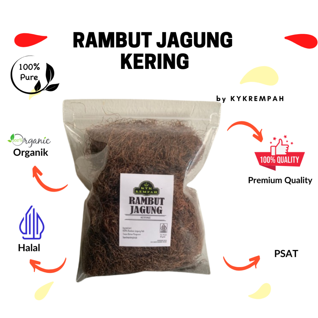 

Rambut Jagung Kering Murni