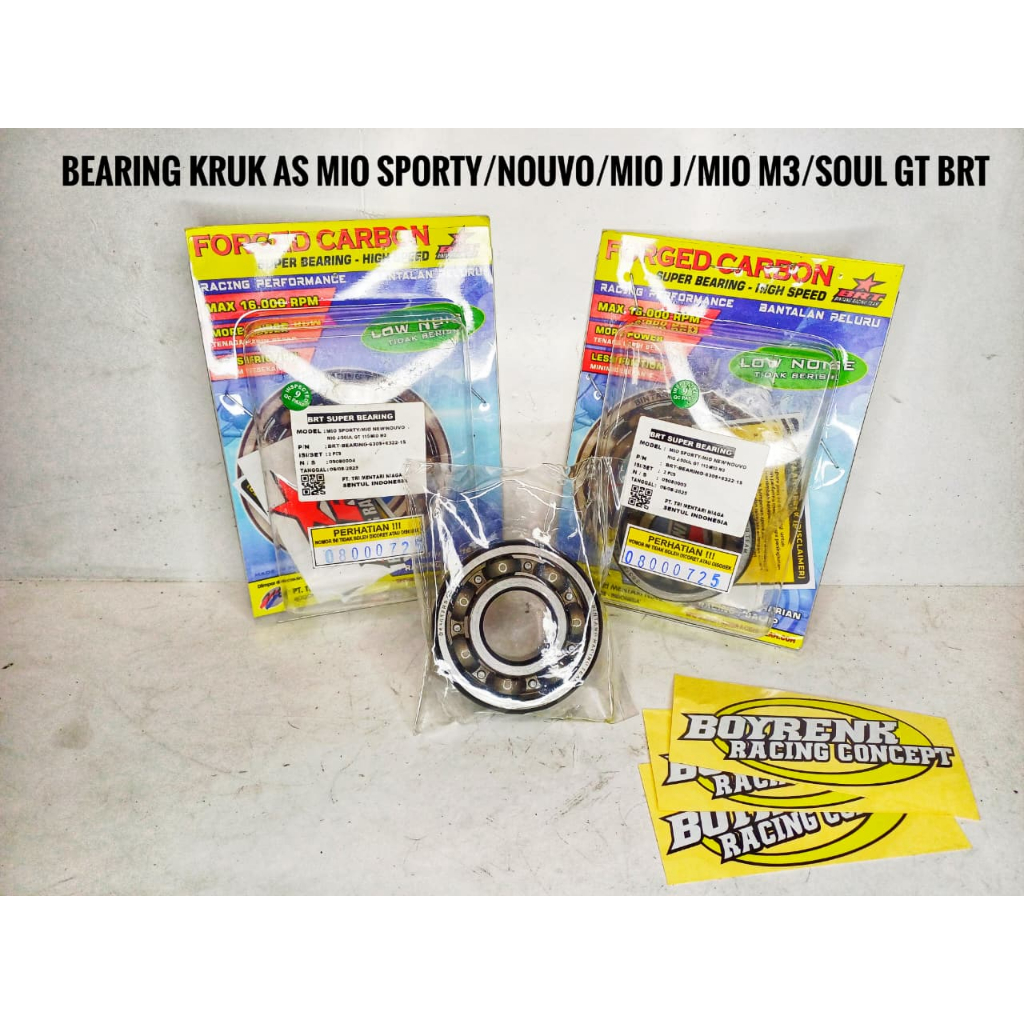 BEARING KRUK AS LAHER LAKER ASKRUK BRT MIO SPORTY/NOUVO/SOUL GT/MIO/MIO M3 1SET