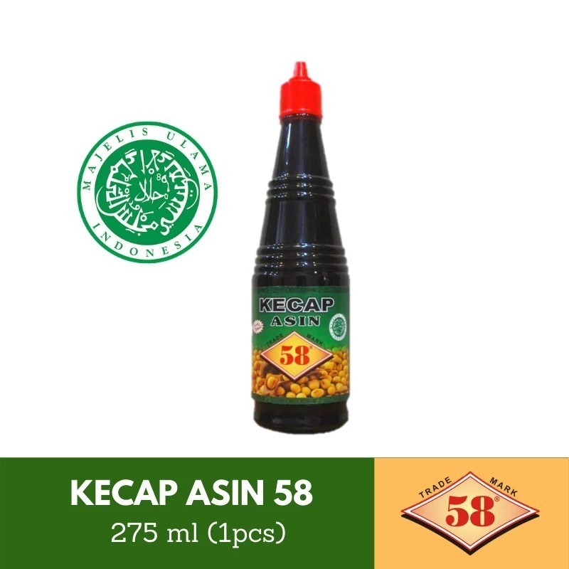 

Saos 58 - Kecap Asin 58 Halal (275 ml)