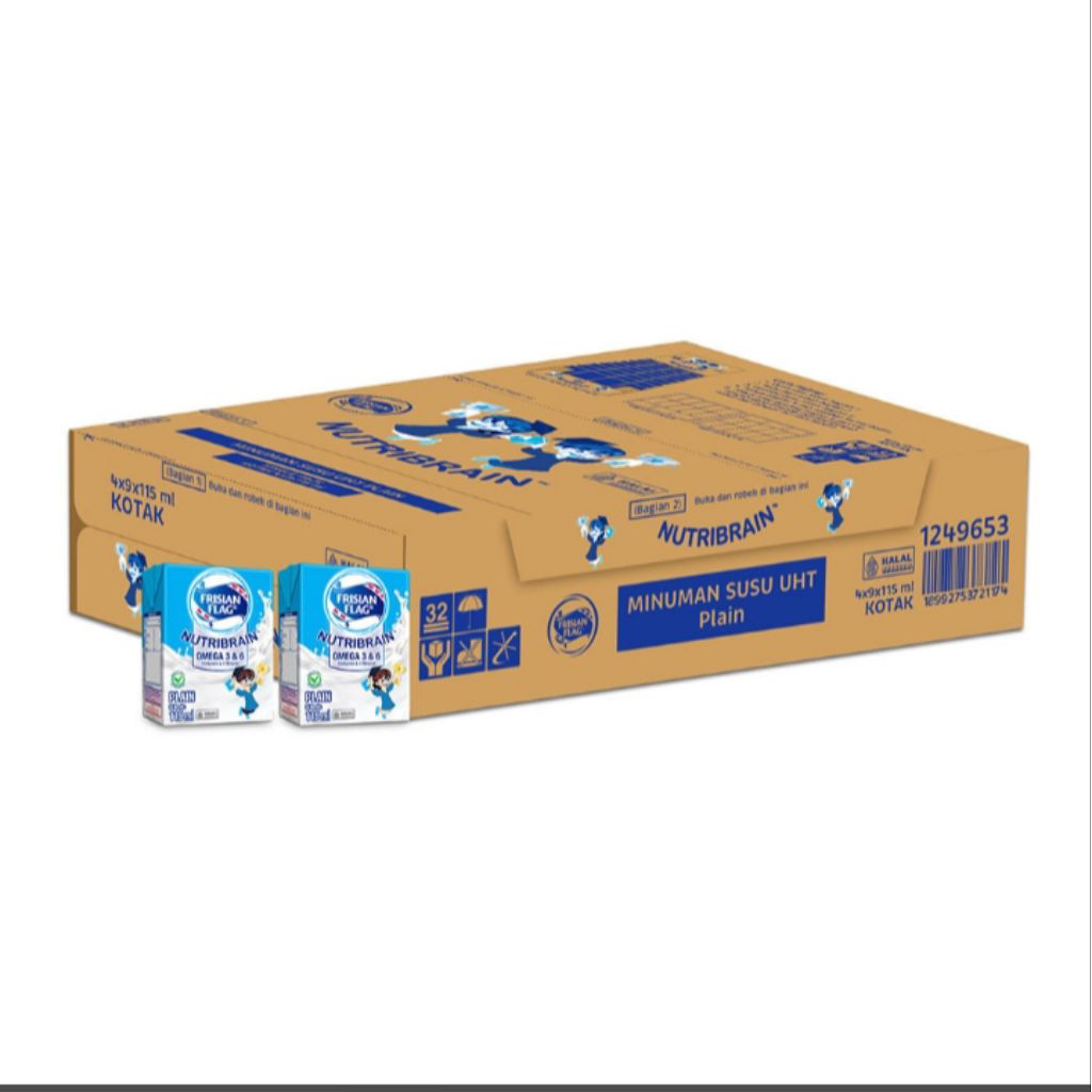 

Frisian Flag Nutribrain Susu UHT Cair 36 x 115 ml - Karton