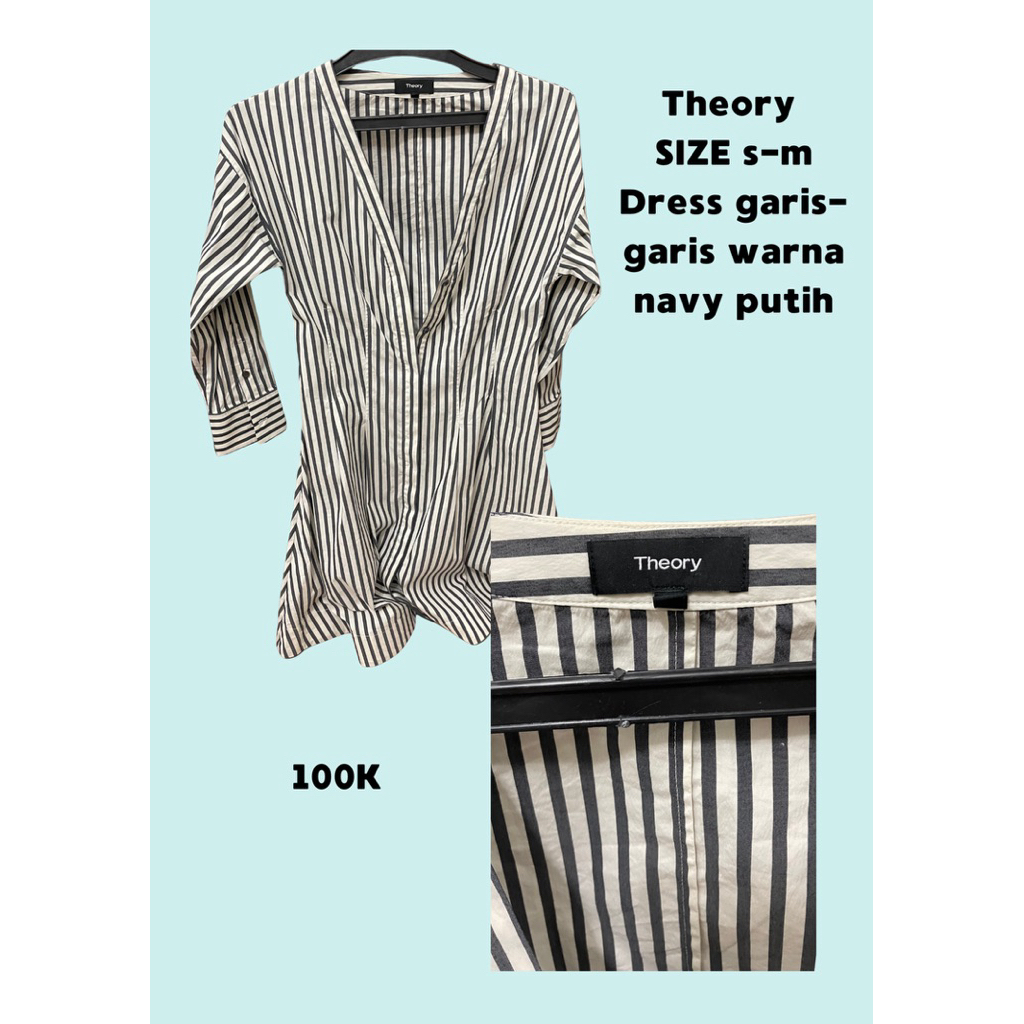 THEORY DRESS GARIS-GARIS