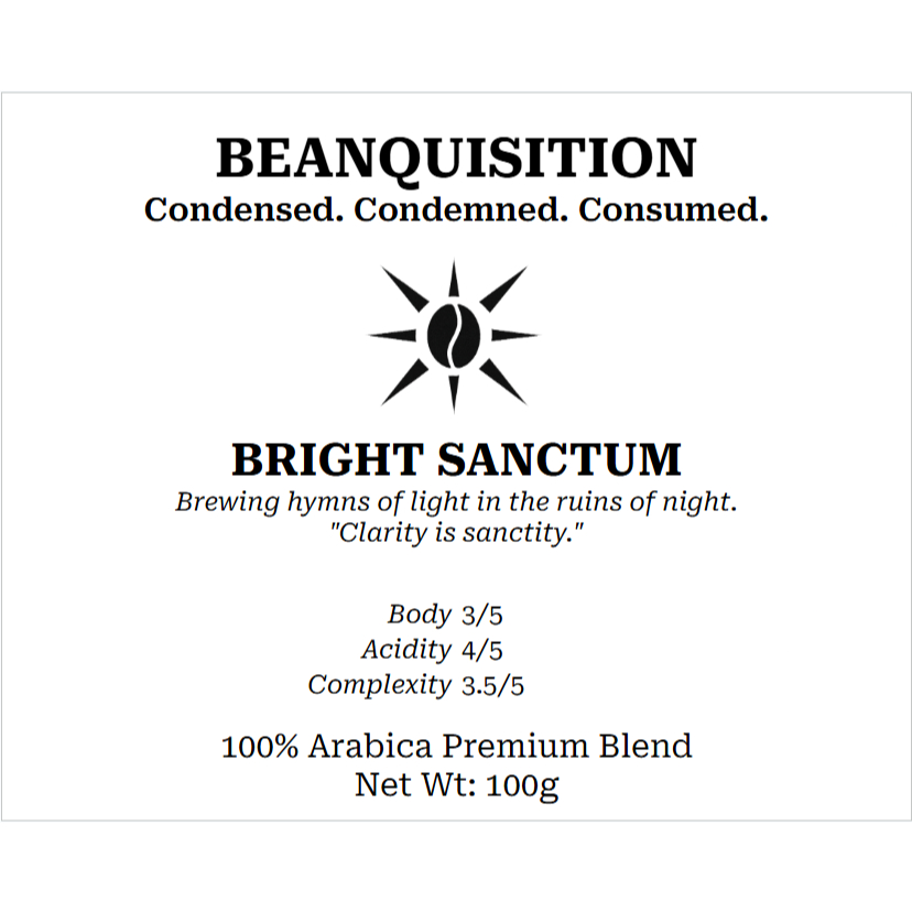 

Beanquisition Bright Sanctum – 100% Arabica Premium Blend Kopi – Manual brew V60 – 100g