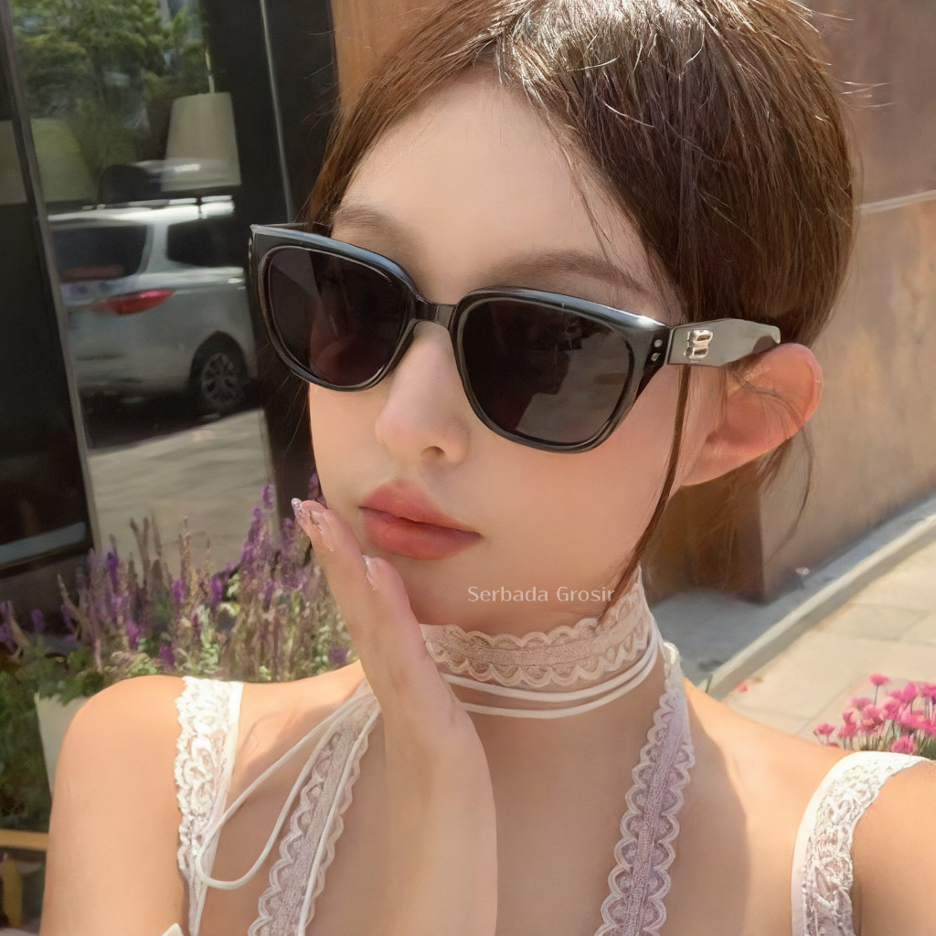 Serbada Grosir  Kacamata TRENDY Korean Style GM Nada SBG-0055 Sunglasses Lensa Anti UV-400 Eyewear +