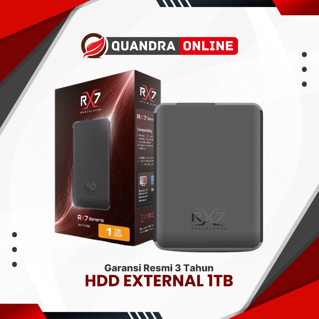 Hard Disk Eksternal RX7 Elements 1TB / Harddisk Eksternal