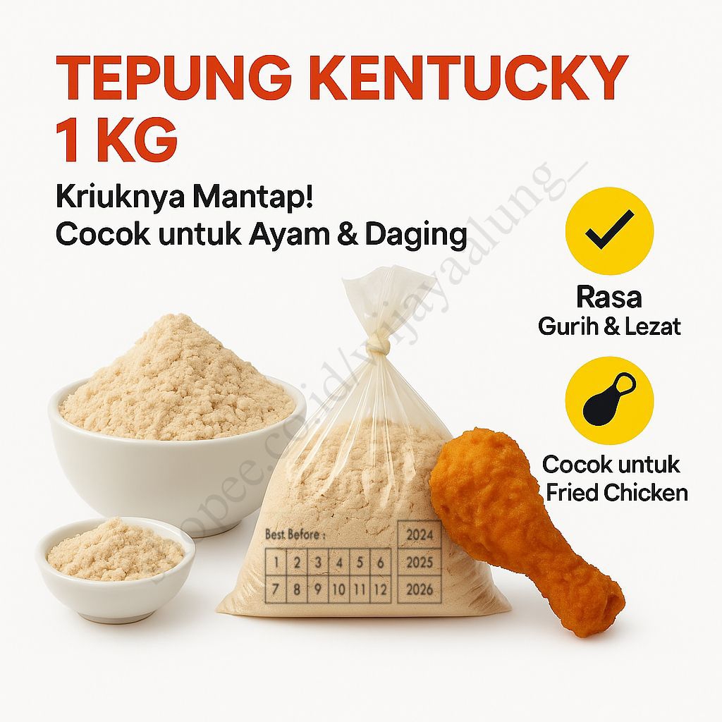 

Tepung Ayam Krispi Kentucky KFC Kriting 1 KG