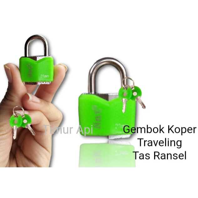 Gembok Koper Umroh / Gembok Tas Travel / Gembok Mini 20Mm Merk Nat