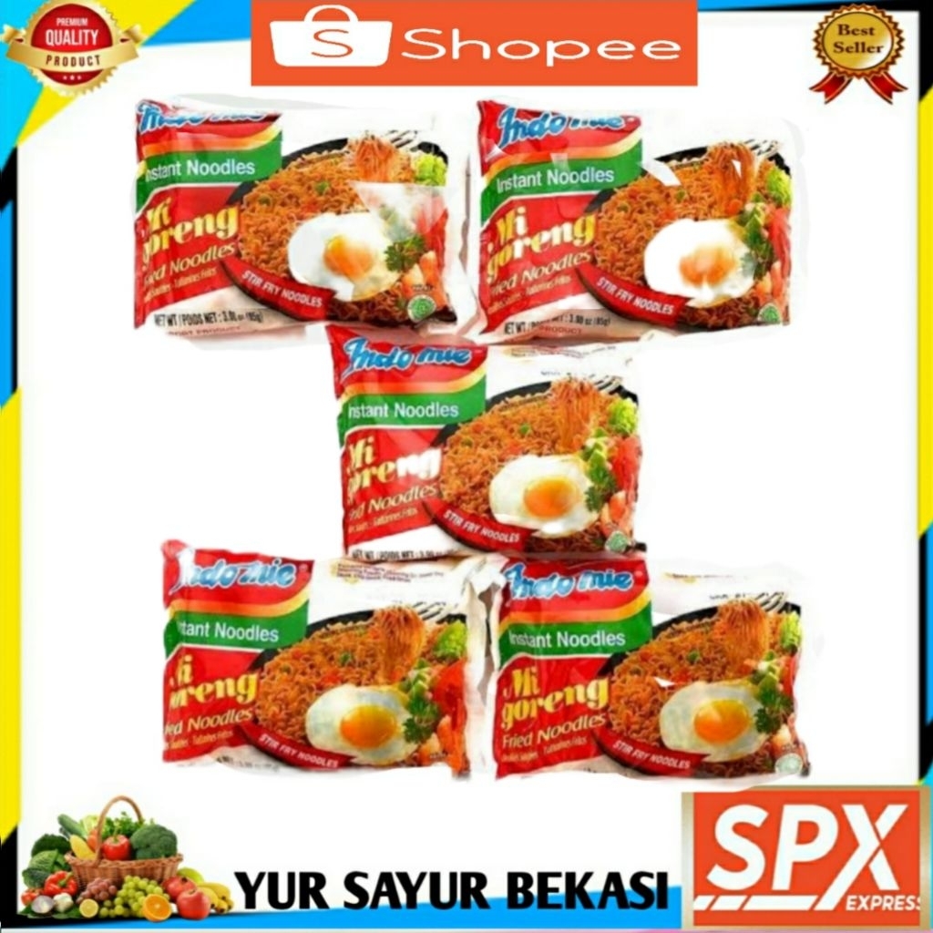 

Indomie Goreng isi 5 Bungkus.