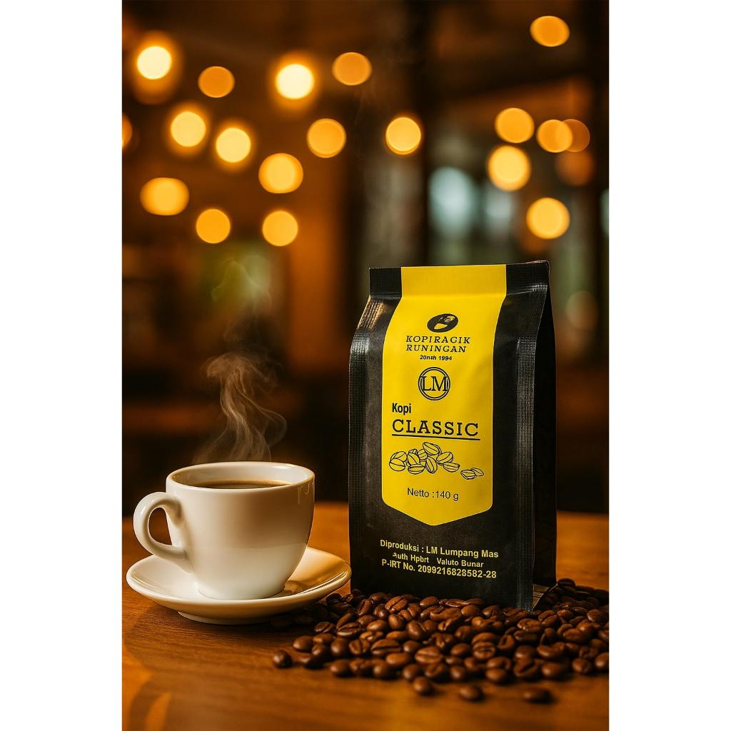 

Kopi Hitam Murni Asli Bubuk Pekat Tanpa Gula Premium Robusta 140 g