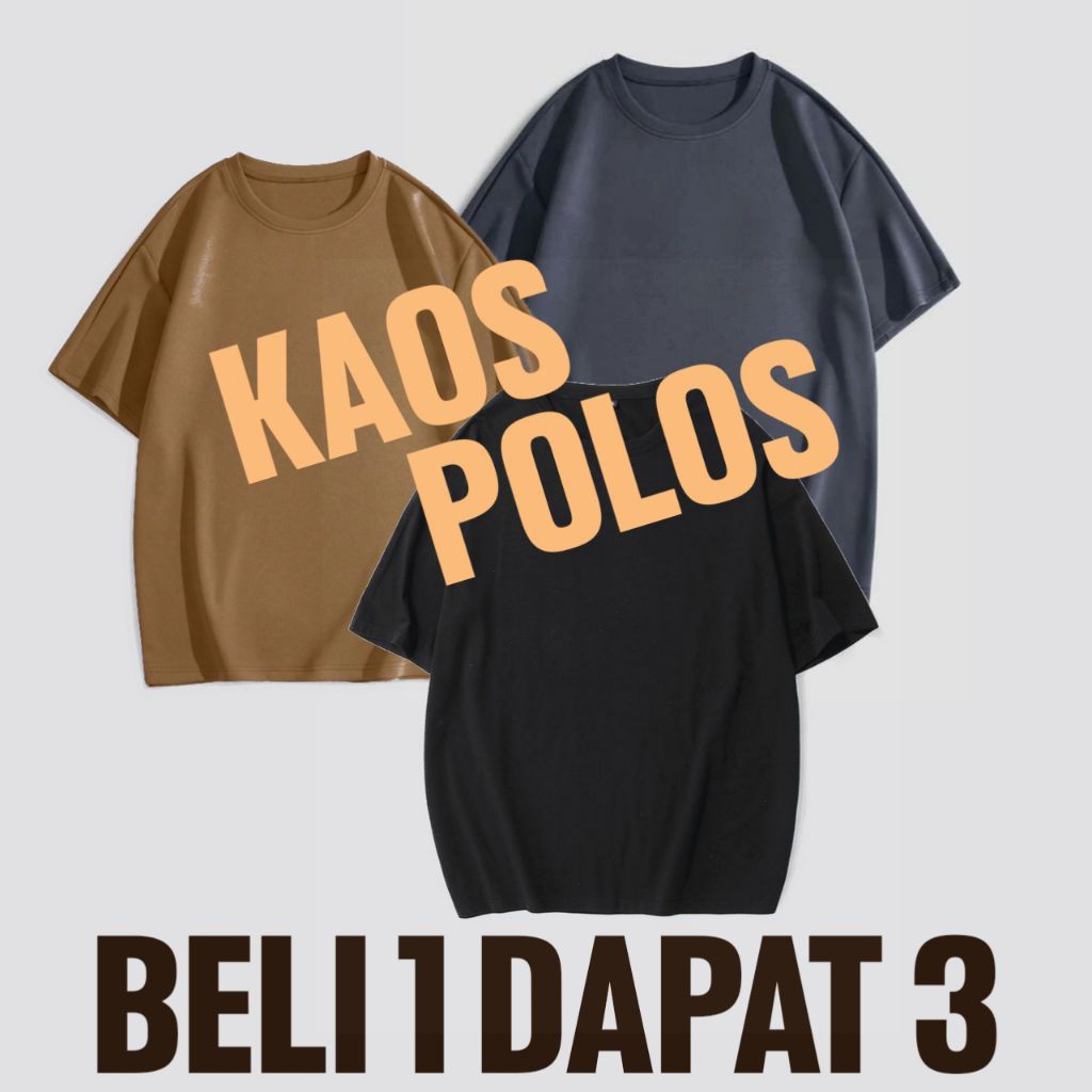 KAOS polos Murah hitam marun Kuning kuning mustard .L XL XXL. JUMBO