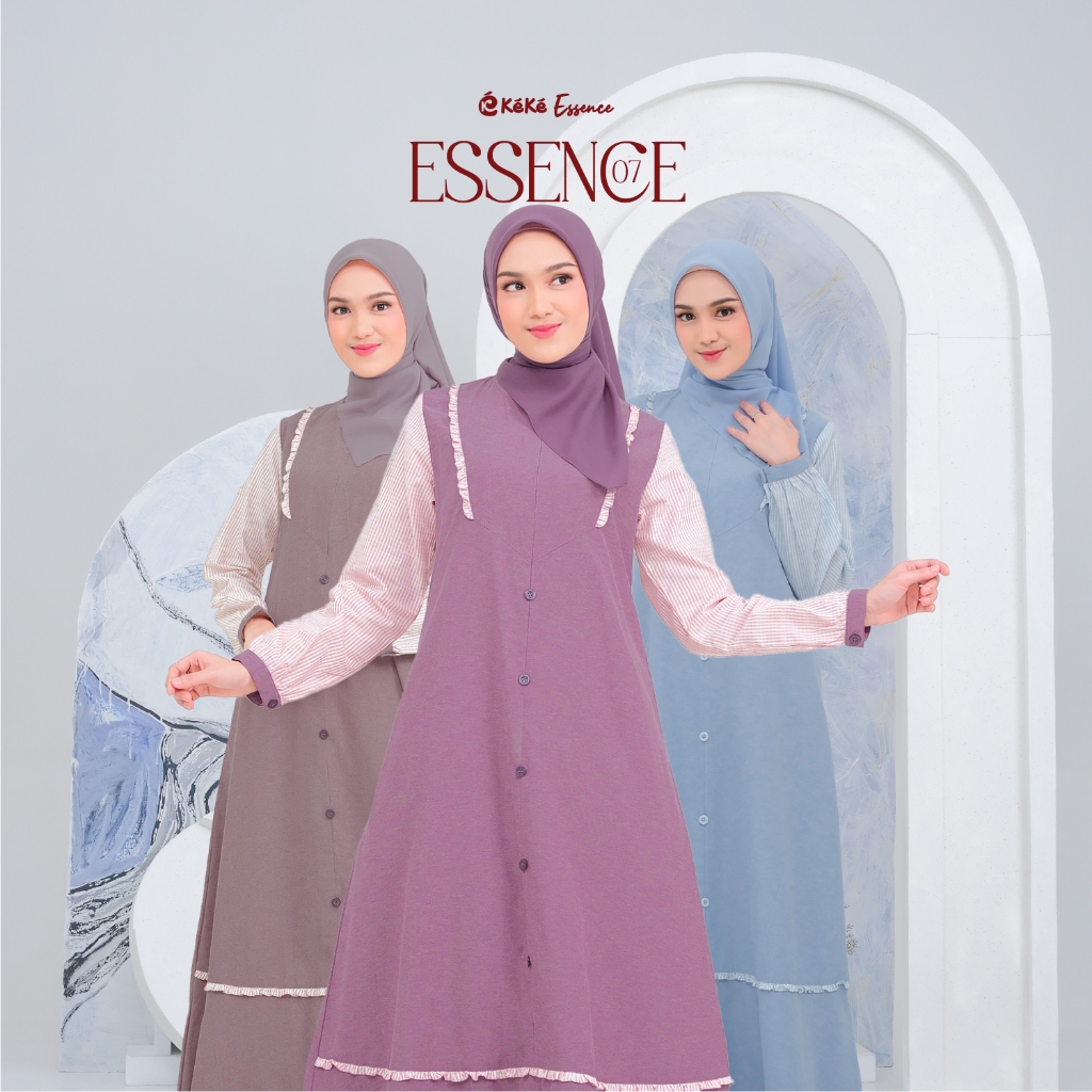 GAMIS KEKE ESSENCE TERBARU 7- 8 | GAMIS WANITA SYARI MODERN KEKINIAN | KEKE ESSENCE 07