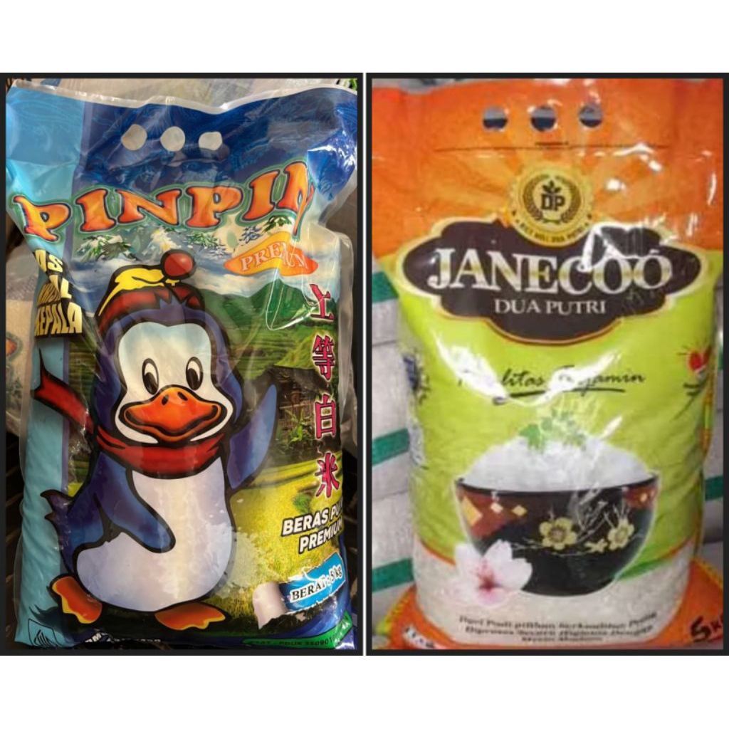 

Beras Premium 5kg packing bubble