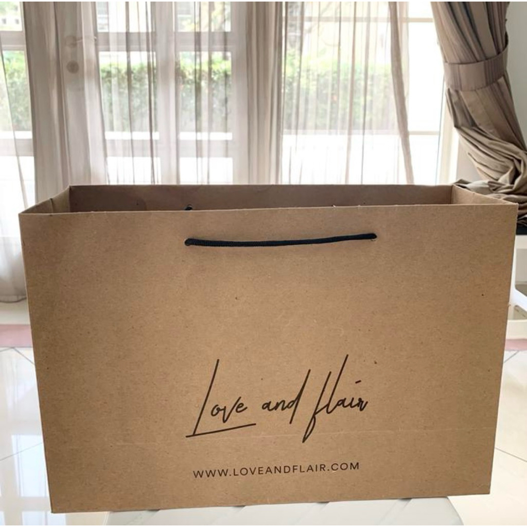 

love and flair paper bag size large kantong kado paperbag