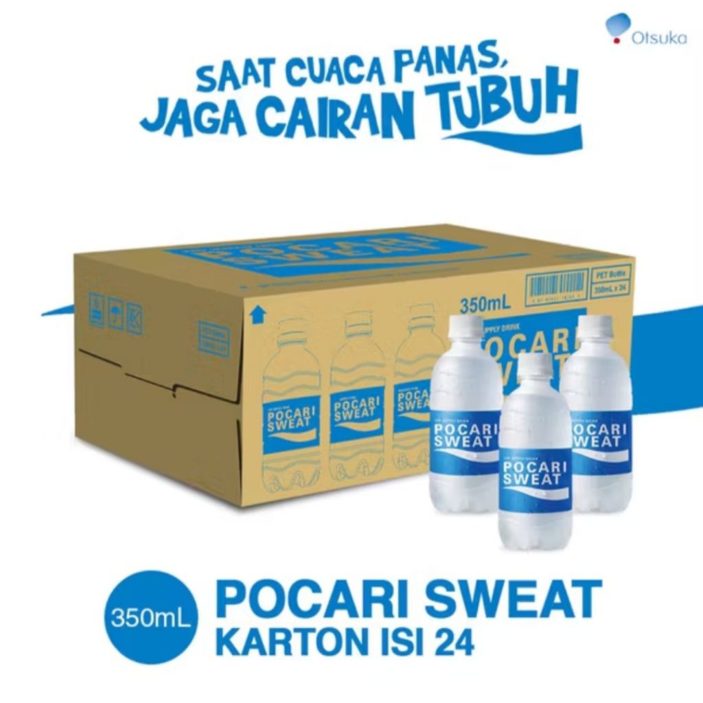 

Pocari Sweat Minuman Isotonik 350ml 1 dus isi 24