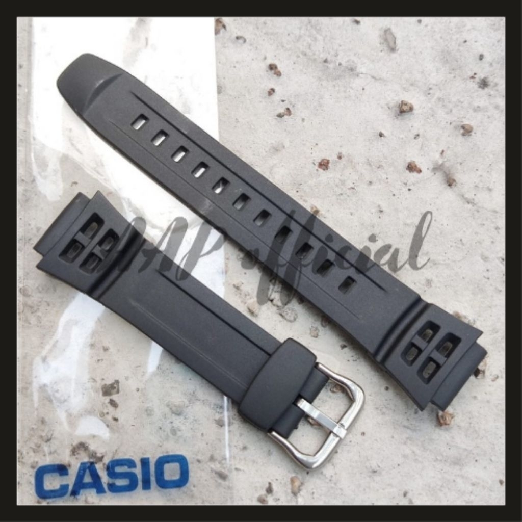 Tali Jam Tangan Casio AQ-S800 Hitam Rubber Premium WH356 Rubber Strap AQ-S800W