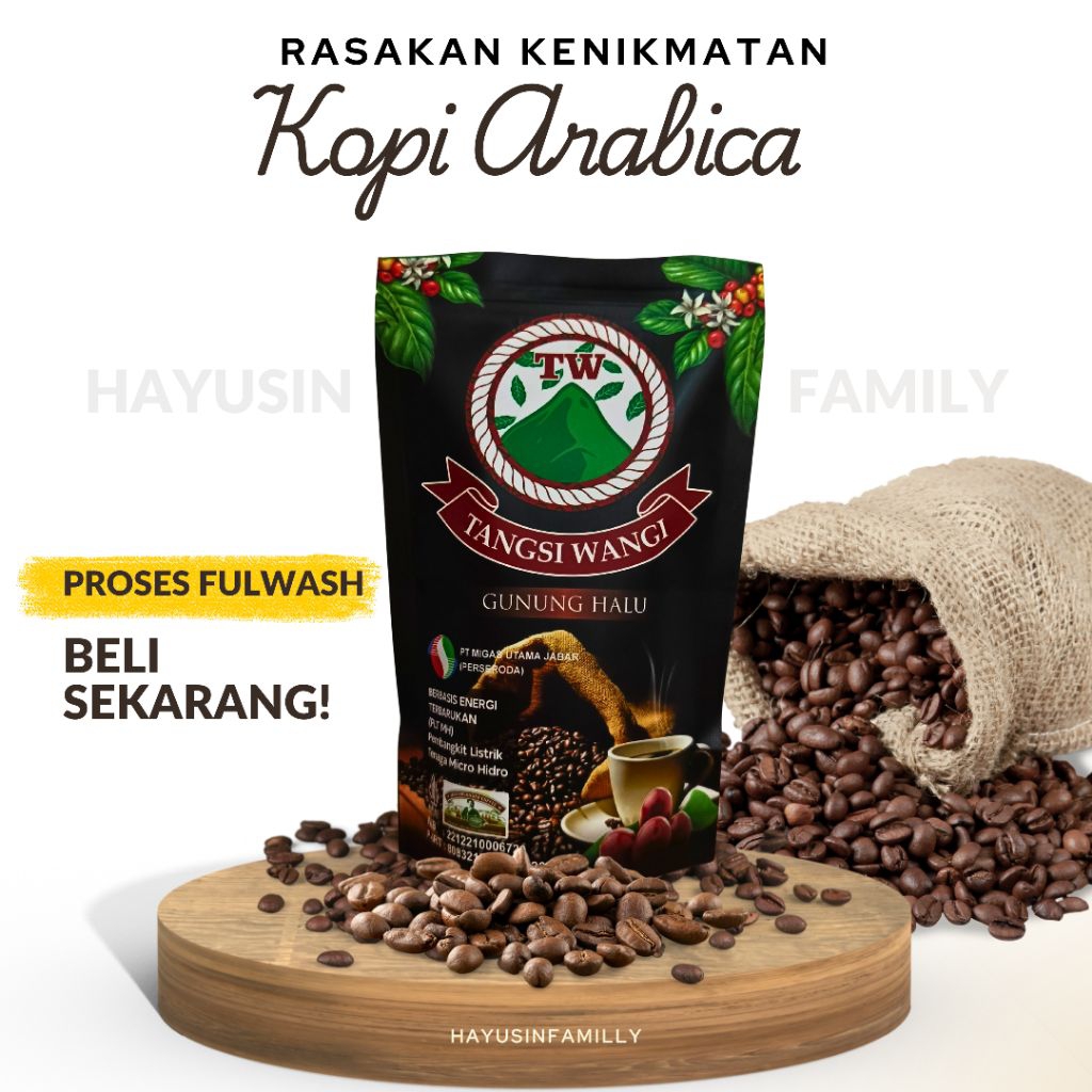 

Kopi Bubuk Arabica Proses Fullwash Tangsiwangi Gununghalu