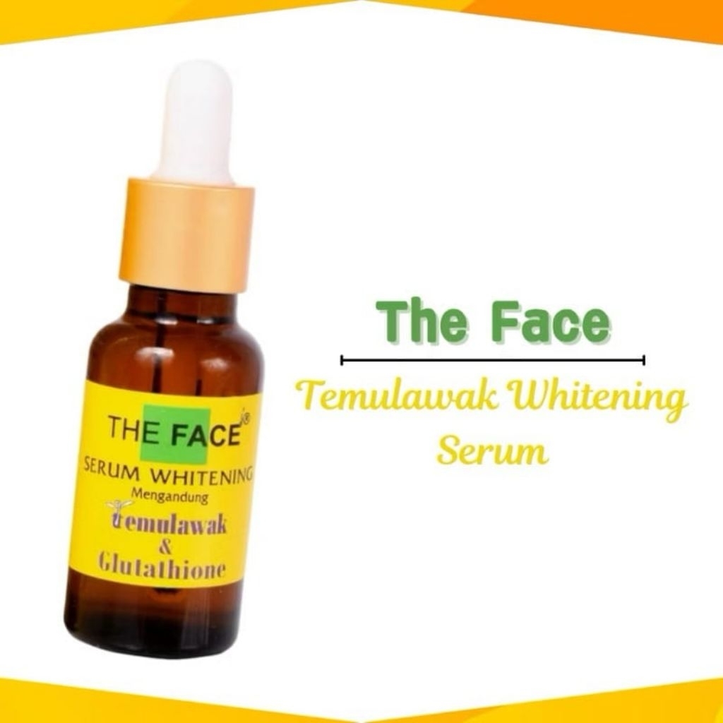 The Face Temulawak Whitening Serum With Glutathione 20ml - Serum Perawatan Kulit Wajah