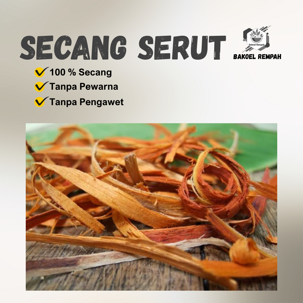 

Secang Serut / Kayu Secang Kering - Bakoel Rempah