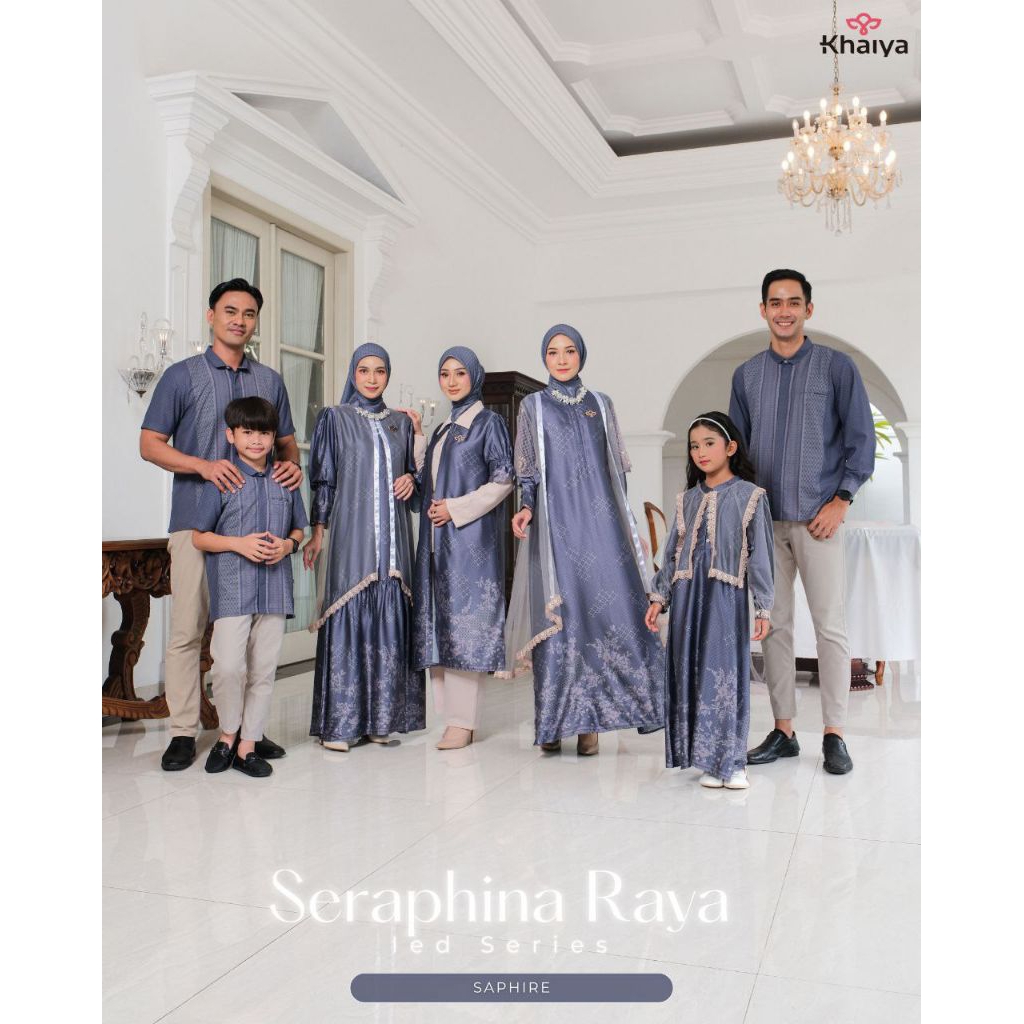 READY STOCK - Saphire - Sarimbit Seraphine Raya by Khaiya