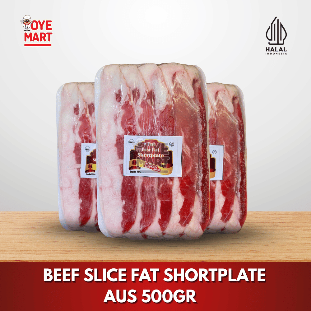 

BEEF SLICE FAT SHORTPLATE AUS 500GR (TR)/DAGING IMPORT PILIHAN