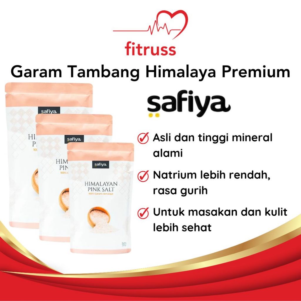 

SAFIYA Garam Himalaya Original Pink Salt Himalayan Asli Murni Premium