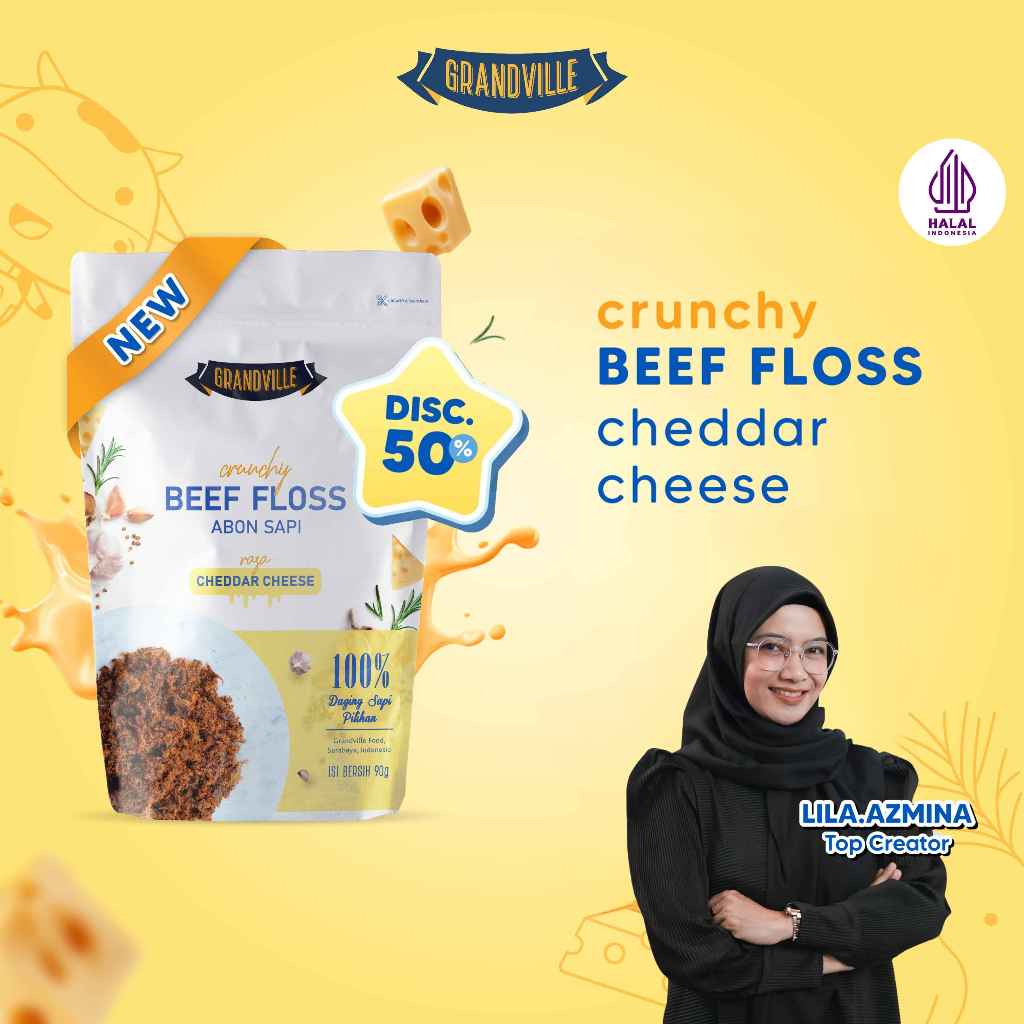 

[SPESIAL] Grandville Abon SAPI Cheddar Cheese Crunchy single pack