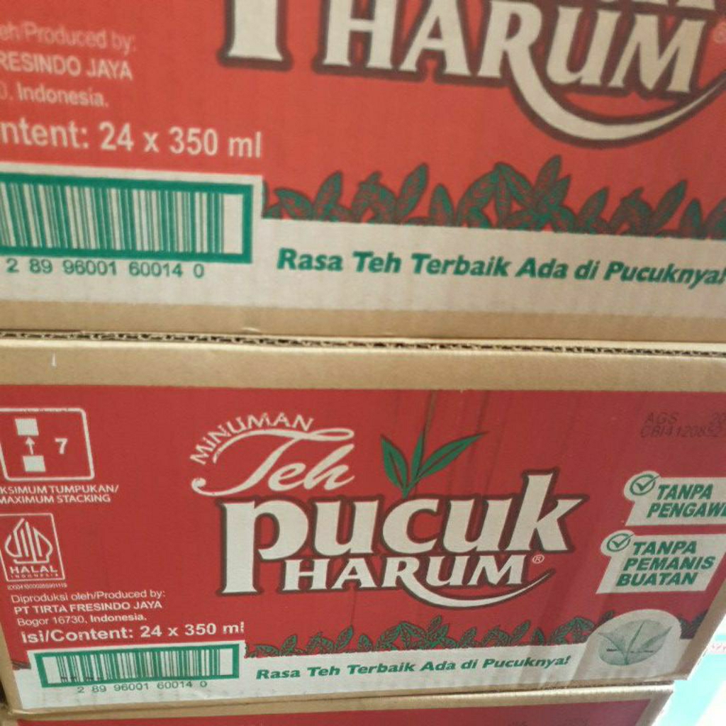 

Teh Pucuk Harum Perkarton isi 24 botol @ 350 ml