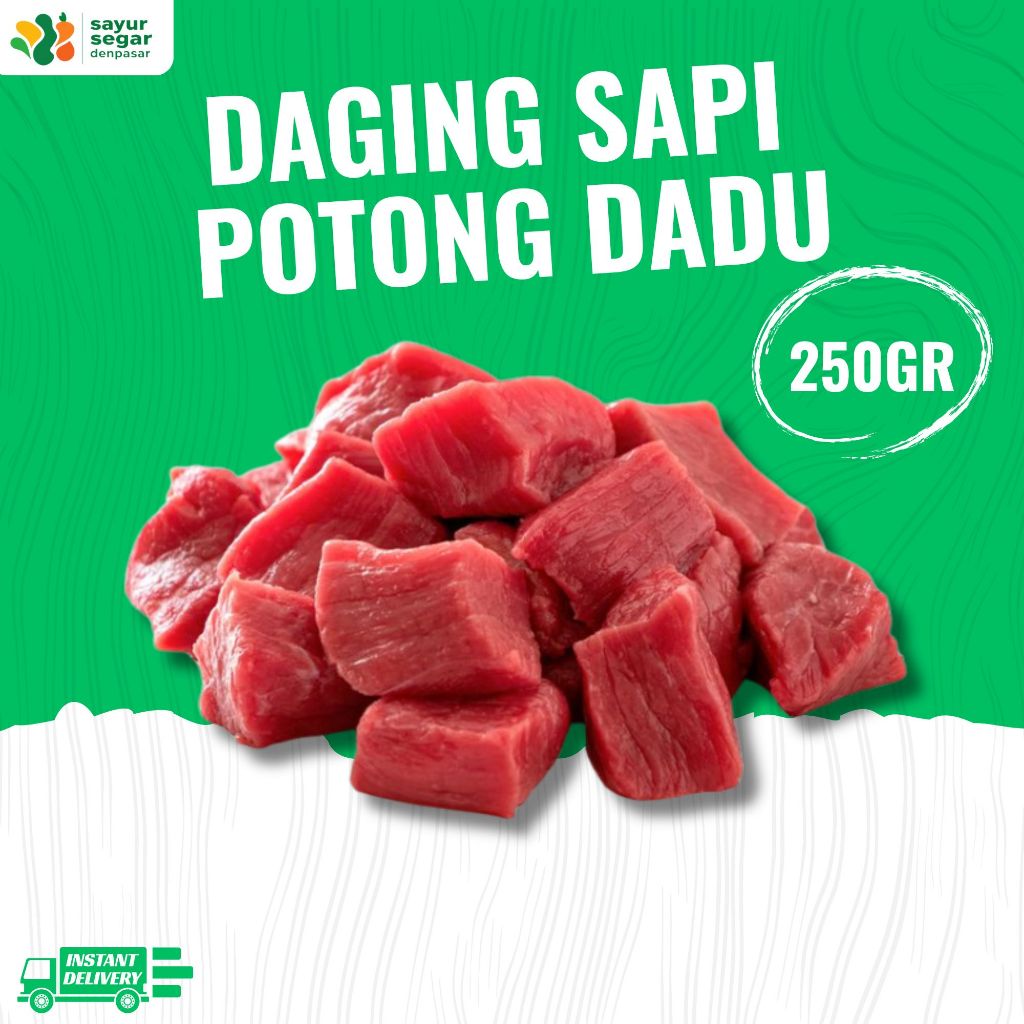 

Daging Ssapi Potong Dadu 250gr - Sayur Segar Denpasar
