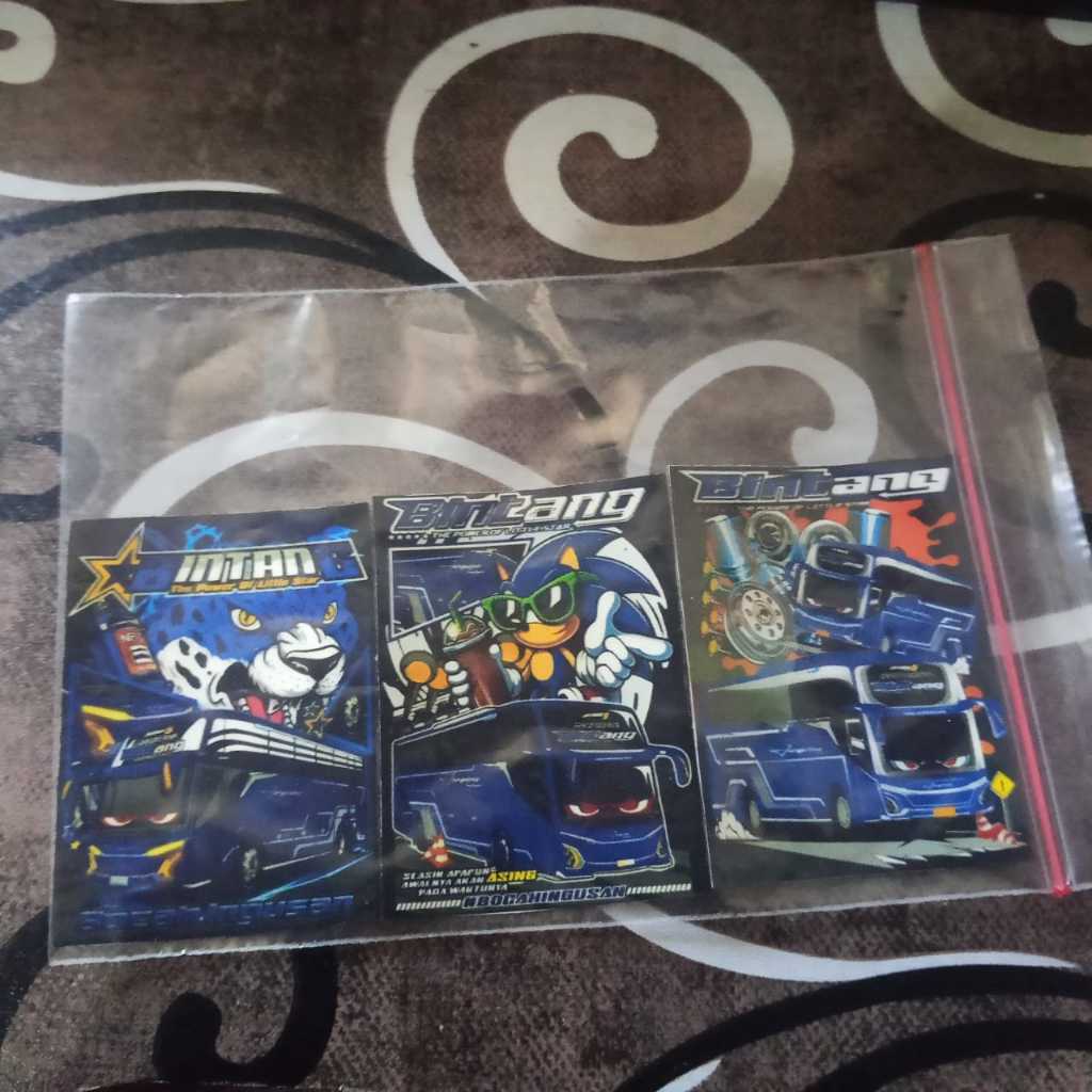 

stiker bus jangulee trans "bintang