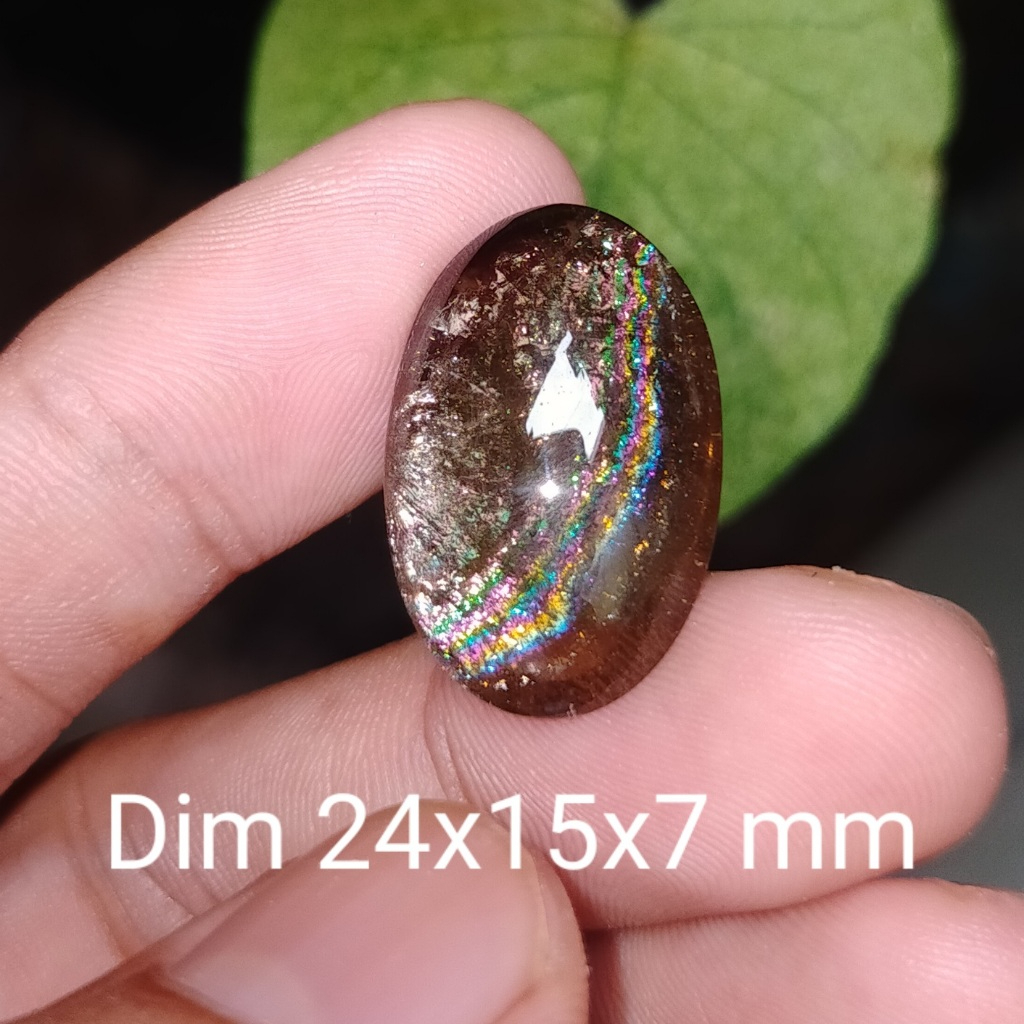 BATU KECUBUNG TEH PELANGI ASLI koleksi lainnya cincin kalimaya Wulung giok opal new akik bacan doko 