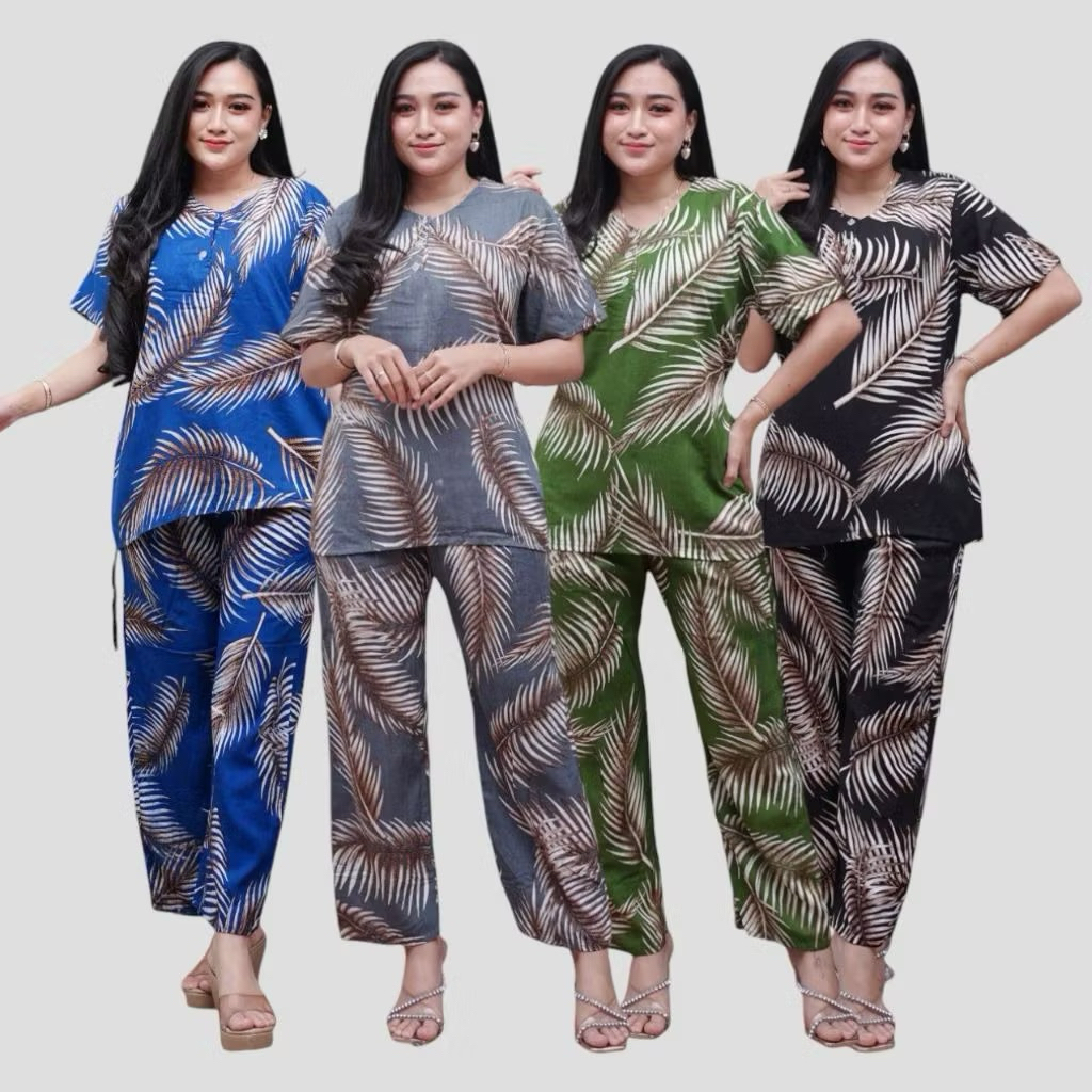 DASTER SETELAN CELANA PANJANG BATIK / SETELAN BAJU TIDUR BAJU SANTAI / DASTER BATIK PEKALONGAN BAHAN
