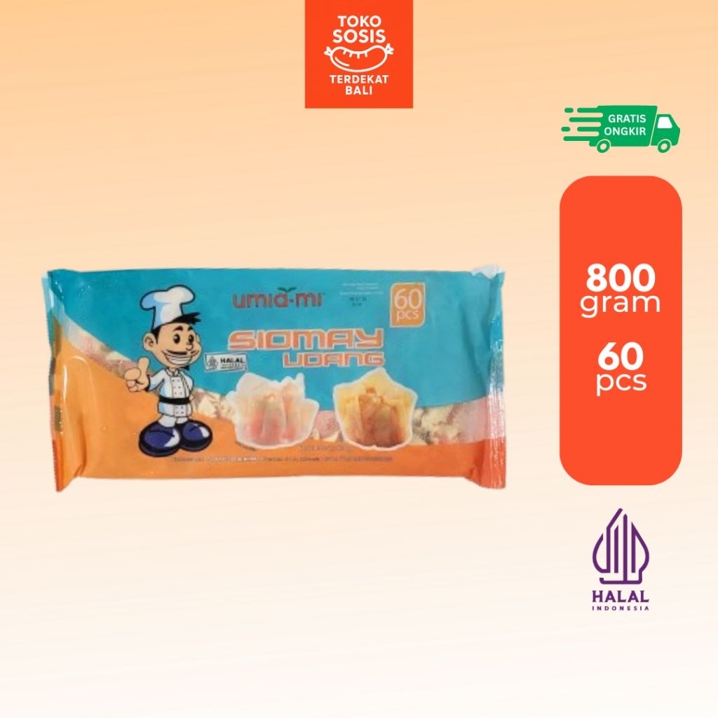 

Umiami Siomay Udang 800 gram Isi 60 pcs