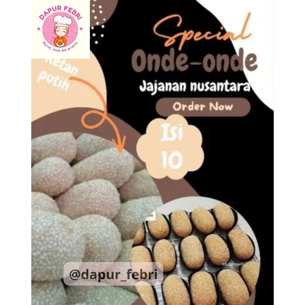 

Onde onde putih frozen food enak murah