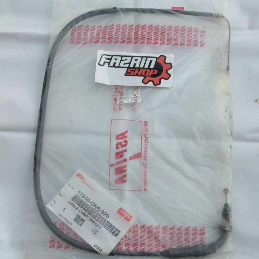 kabel gas Honda Astrea Star prima.17910-GN8-920 original aspira