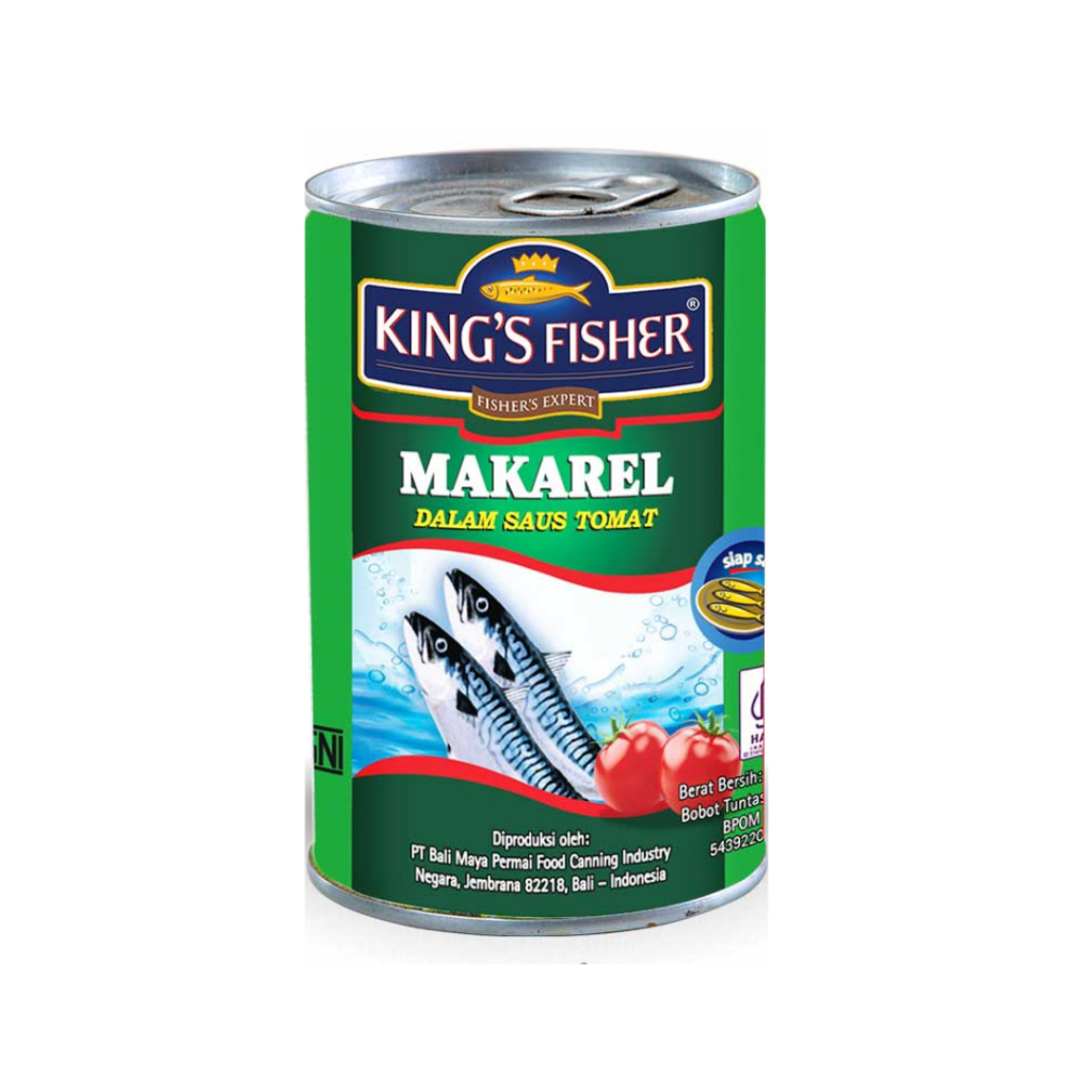 

Kings Fisher Mackerel Tomat 425gr – Ikan Makarel Segar dengan Saus Tomat Lezat
