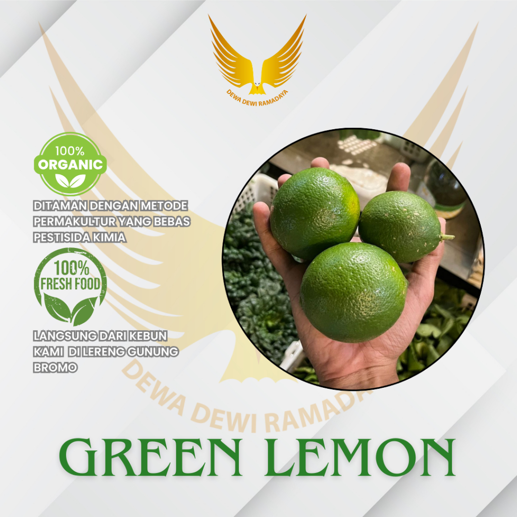 Lemon Segar Petik Kebun Green Lemon Dewa Dewi Rama Daya