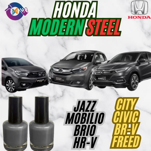 HONDA MODERN STEEL METALLIC CAT OLES PENGHILANG BARET MOBIL LECET ABU-ABU METALIK JAZZ MOBILIO BRIO