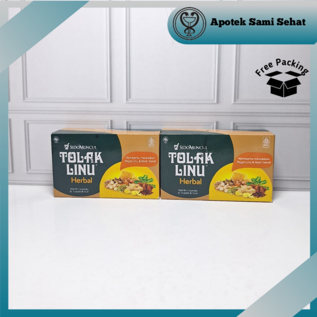 

2 Box Sido Muncul Tolak Linu Herbal isi 5 Sachet
