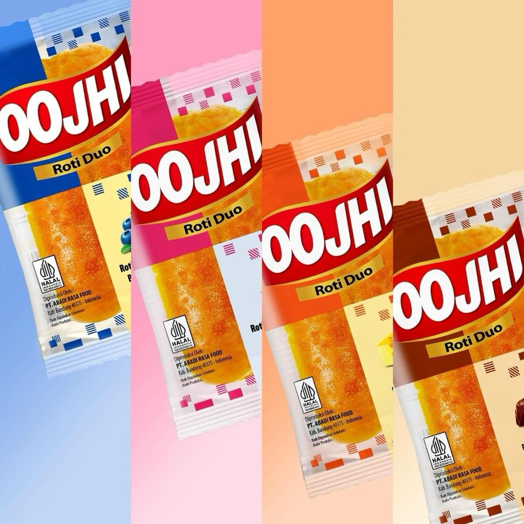 

[10pcs] Roti OOJHI DUO coklat/keju/stroberi/bluberi Snack