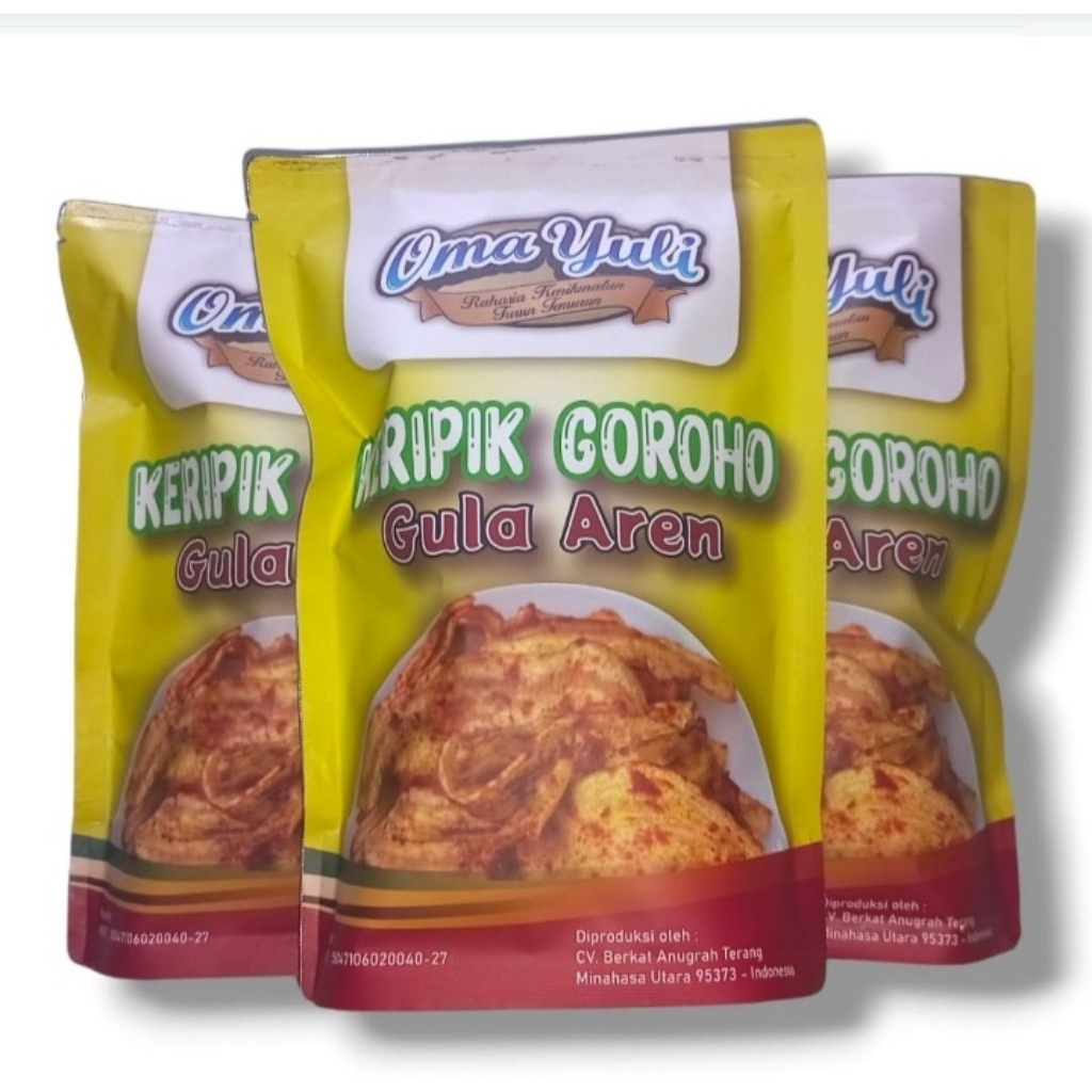 

Keripik Pisang Goroho Gula Aren Merk Oma Yuli 150 gram
