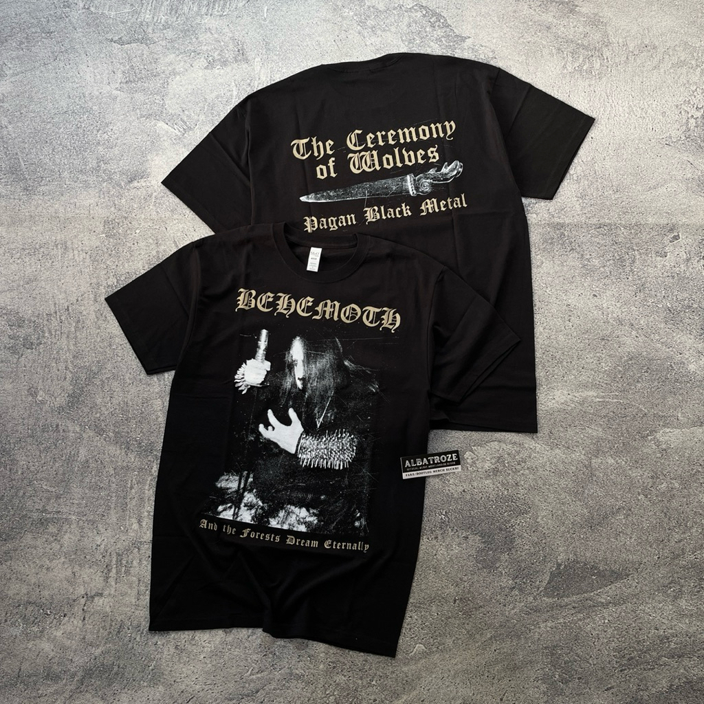 T-SHIRT / KAOS BAND OFFICIAL BEHEMOTH - CEREMONY OF WOLVES