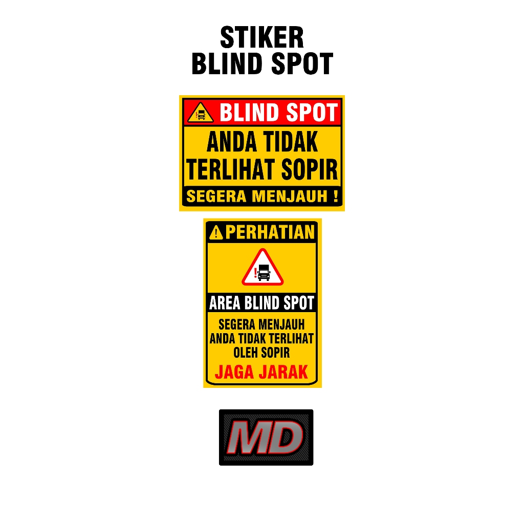 

STIKER BLIND SPOT (LAMINASI GLOSY)